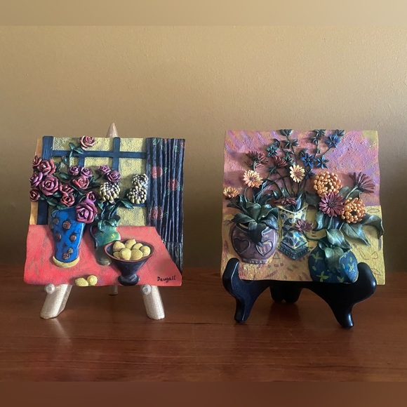 Jae Dougall floral decorative tiles - Picture 11 of 11